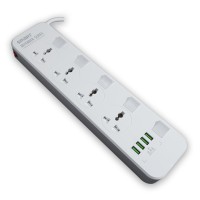 

                                    SMART SEE-PE44L 4-Port Power Socket with 4 USB Ports and Overload Protection